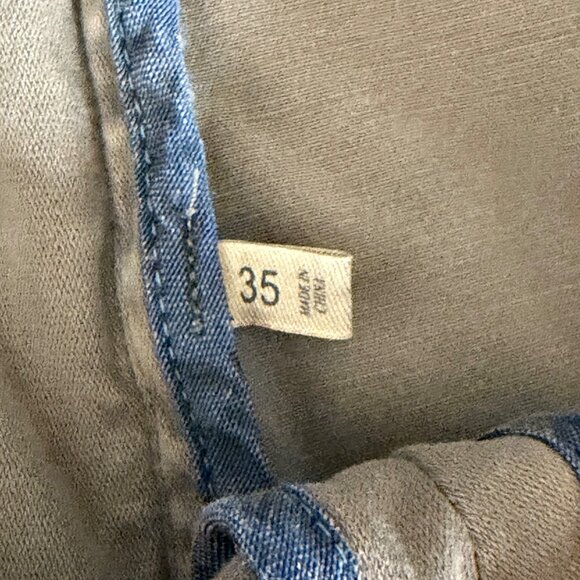 Faherty Chino Cotton Shorts Mens Size 35 Gray 9-inch Inseam Casual Walking Outdo - Picture 4 of 10